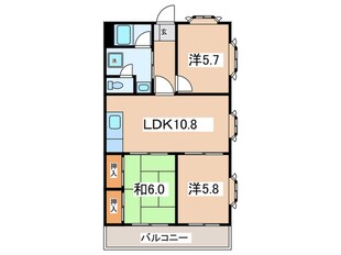 ロイヤルプラザ湘南の物件間取画像